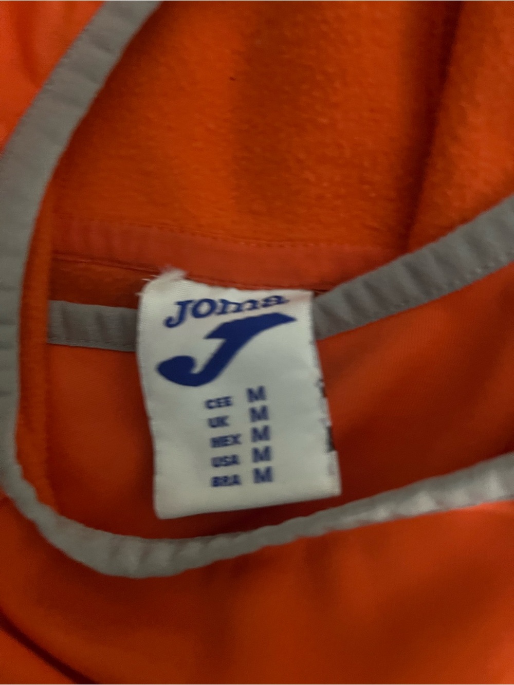 Swansea City AFC Joma Training Hoodie Mens M Orange Blue Soccer Football NWOT - Picture 3 of 3